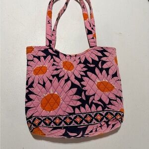 Floral Pink and Orange Vera Bradley Tote Bag